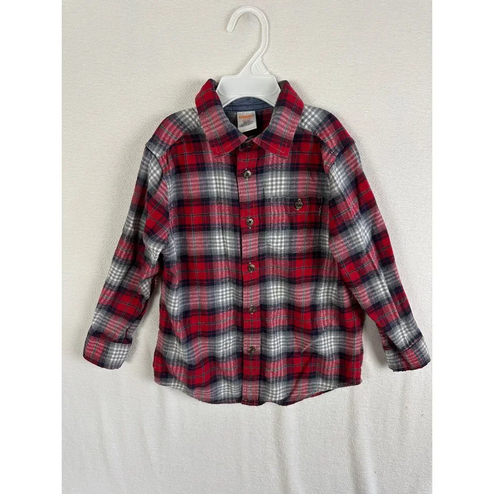 Gymboree Button Up Boys Extra Small‎ Long Sleeve